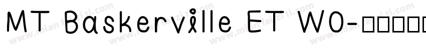 MT Baskerville ET W0字体转换